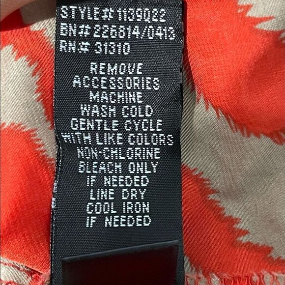 A. Byer‎ Orange/Tan Striped Sleeveless Dress L - Picture 6 of 6